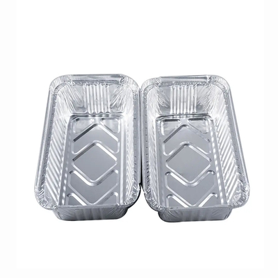 коробка упаковки Takeout еды пищевых контейнеров алюминиевой фольги 550ml алюминиевая устранимая с крышкой